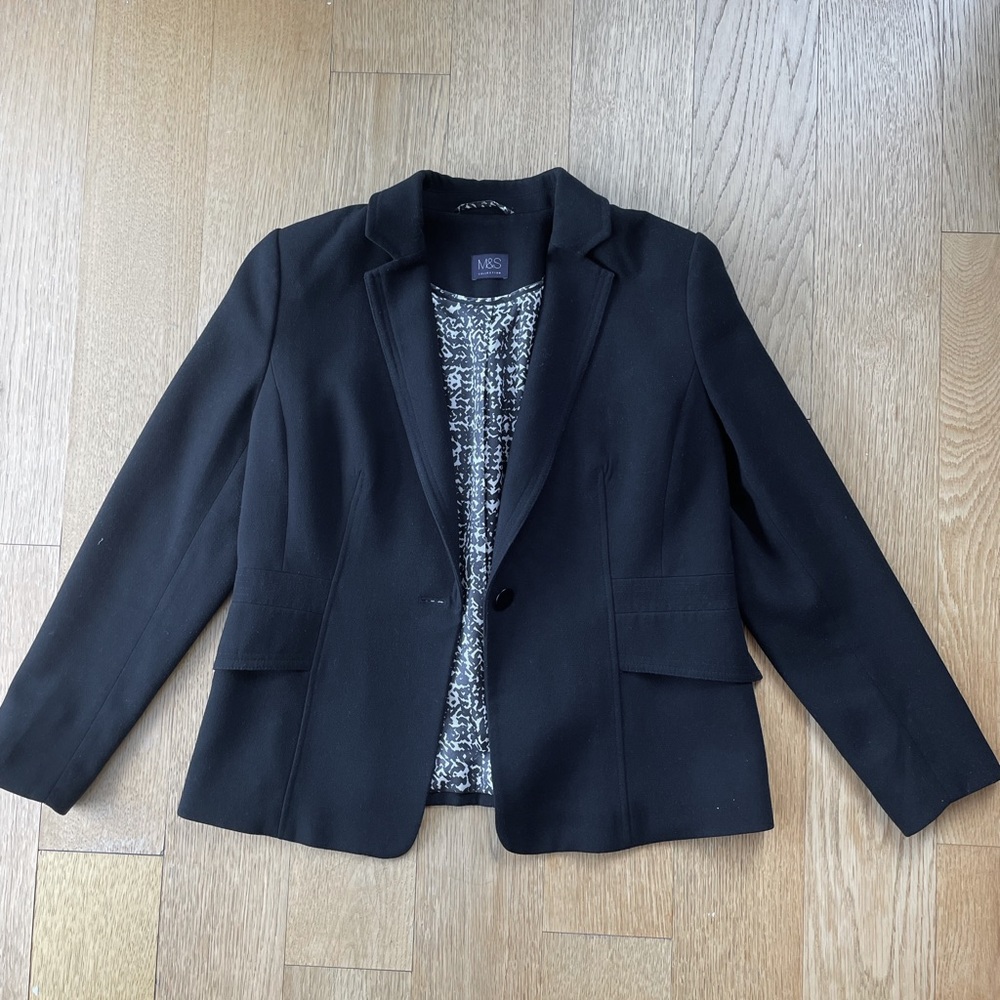 Marks & Spencer Black Blazer Jacket